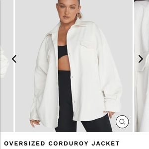 Crop Shop Boutique Oversized Corduroy Jacket